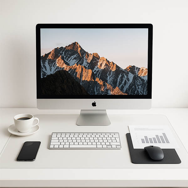 Desk Pad γραφείου 123ink 65 x 50 εκ. διαφανές 123ink 302423 - 3