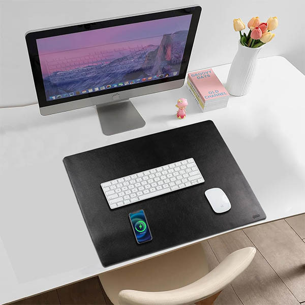 Desk Pad γραφείου 65 x 52 εκ. μαύρο 123ink 302420 - 3