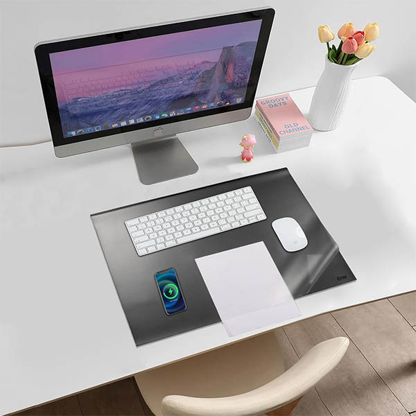 Desk Pad γραφείου 65 x 52 cm μαύρο πλήρους προβολής 123ink 302421 - 2