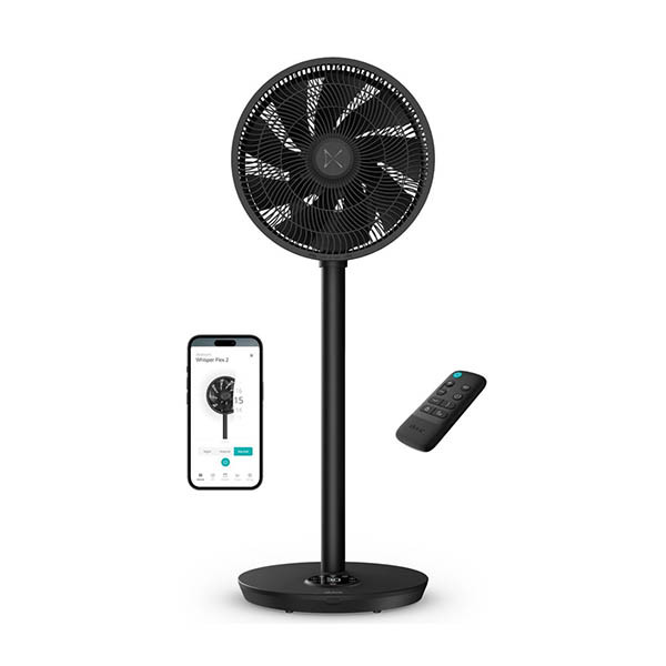 Ανεμιστήρας Δαπέδου/Επιτραπέζιος Duux Whisper Flex 2 Smart Ρεύματος ή Μπαταρίας 21.5W Μαύρος 570402 - 1
