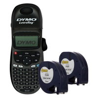 Ετικετογράφος Dymo LetraTag LT-100H μαύρο + 2 ταινίες 833319
