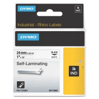 Ταινία Dymo 1734821 IND Rhino Self-Laminating Black on White 5.5m x 24mm 088730