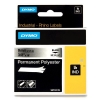 Ταινία Dymo 18485 IND Rhino Permanent Polyester Βlack on Metallic 5.5m x 9mm