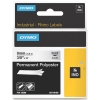 Ταινία Dymo S0718160 / 18508DMO IND Rhino Permanent Polyester Βlack on Transparent 5.5m x 9mm