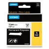 Ταινία Dymo S0718210 / 18483 IND Rhino Permanent Polyester Βlack on White 5.5m x 12 mm 088668 - 1