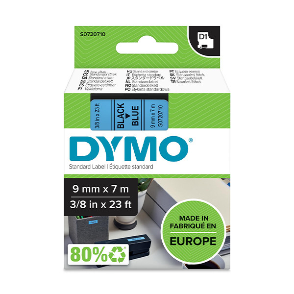 Dymo Ταινία Dymo S0720710 / 40916 7m x 9mm Black on Blue S0720710 088112 - 1