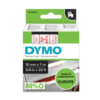 Dymo Ταινία Dymo S0720850 / 45805 7m x 19mm Red on White S0720850 088406