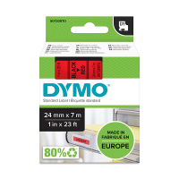 Ταινία Dymo S0720970 / 53717 Black on Red 7m x 24 mm 088430