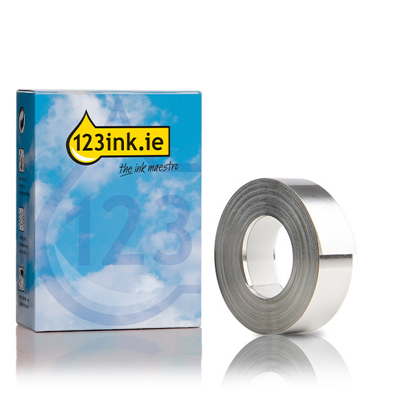 Dymo S0720180 / 35800 Rhino silver αυτοκόλλητη ταινία αλουμινίου, 12 mm (123ink) S0720180C 088737 - 1