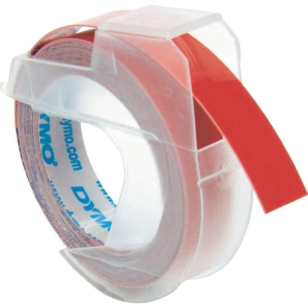 Dymo S0898150 λευκό σε κόκκινη ανάγλυφη ταινία, 9mm (πρωτότυπο Dymo) S0898150 088444 - 1
