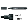 Μαρκαδόρος Ασπροπίνακα Mini Edding 366 1 mm Black