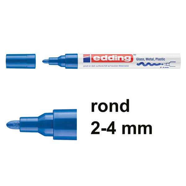 Μαρκαδόρος Λαδιού Edding 750 2 - 4 mm Blue 240502 - 1