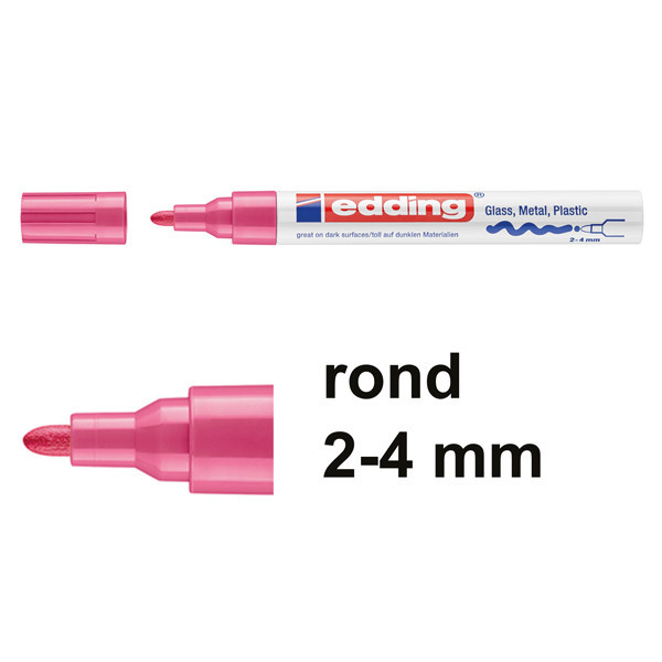 Μαρκαδόρος Λαδιού Edding 750 2 - 4 mm Pink 200584 - 1