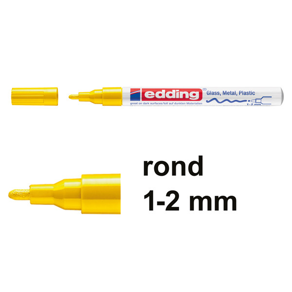 Μαρκαδόρος Λαδιού Edding 751 1 - 2 mm Yellow 240513 - 1