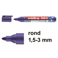 Μαρκαδόρος λευκού πίνακα Edding 360 βιολετί (1,5 - 3 mm) 240541