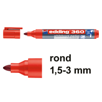 Μαρκαδόρος λευκού πίνακα Edding 360 κόκκινος (1,5 - 3 mm) 240535