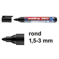 Μαρκαδόρος λευκού πίνακα Edding 360 μαύρος (1,5 - 3 mm) 240534