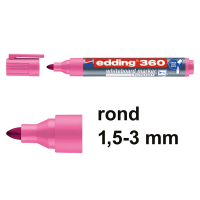 Μαρκαδόρος λευκού πίνακα Edding 360 ροζ (1,5 - 3 mm) 240542