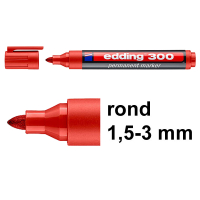 Μαρκαδόρος Edding 300 κόκκινος (στρογγυλός 1,5 - 3 mm) 246318