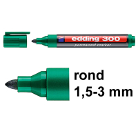 Μαρκαδόρος Edding 300 πράσινος (στρογγυλός 1,5 - 3 mm) 246315