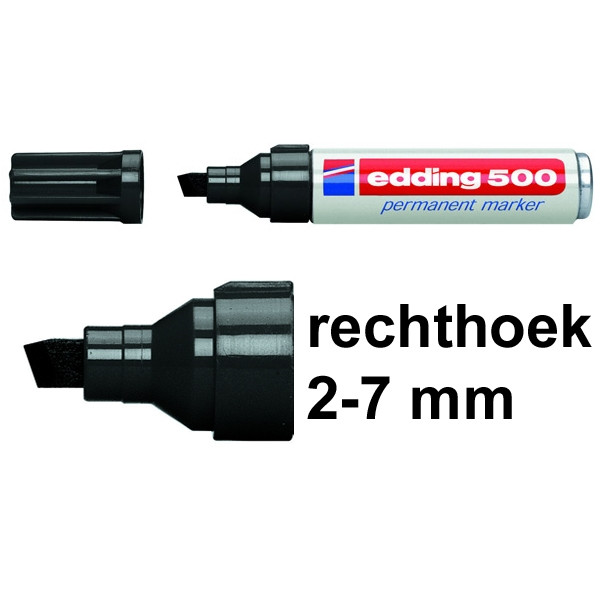 Μαρκαδόρος Edding 500 μαύρος (2 - 7 mm) 200516 - 1