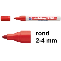 Μαρκαδόρος Edding 750 κόκκινος (στρογγυλός 2 - 4 mm) 200570