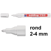 Μαρκαδόρος Edding 750 λευκός (στρογγυλός 2 - 4 mm) 200588