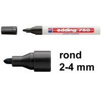 Μαρκαδόρος Edding 750 μαύρος (στρογγυλός 2 - 4 mm) 200568