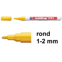 Μαρκαδόρος Edding 751 κίτρινος (στρογγυλός 1 - 2 mm) 200604