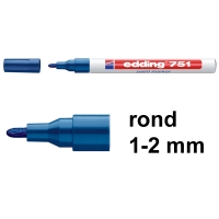 Μαρκαδόρος Edding 751 μπλε (στρογγυλός 1 - 2 mm) 200600