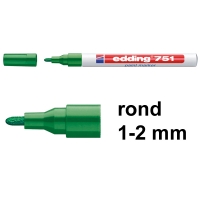 Μαρκαδόρος Edding 751 πράσινος (στρογγυλός 1 - 2 mm) 200602