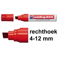 Μαρκαδόρος Edding 800 κόκκινος για μόνιμη χρήση (4 - 12 mm) 200510