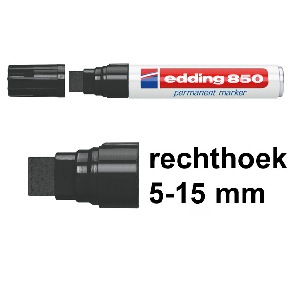 Μαρκαδόρος Edding 850 μαύρος (μύτη 5 - 15 mm) 200544 - 1