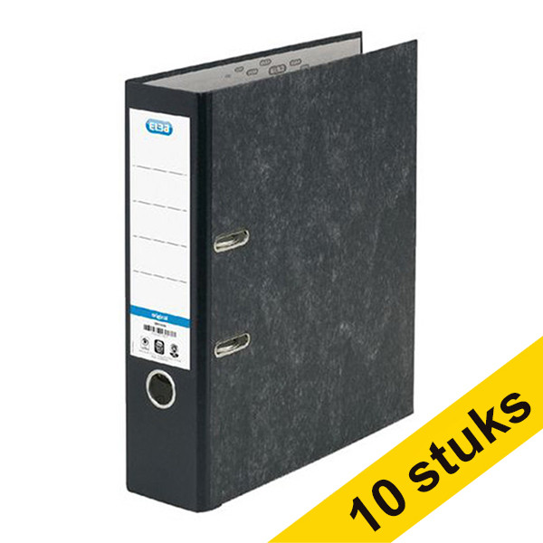 Προσφορά: 10x Κλασέρ Elba Smart Original A4 Χαρτόνι Μαύρο Θολό 80 mm 237691 - 1