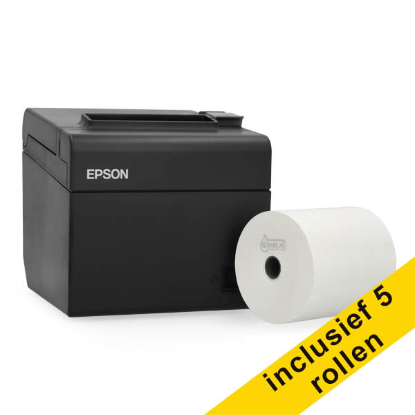 Εκτυπωτής Αποδείξεων Epson TM-M30III (152) + Ρολά θερμικά λευκό 80x80x12 (5 τεμάχια) 831986 - 1