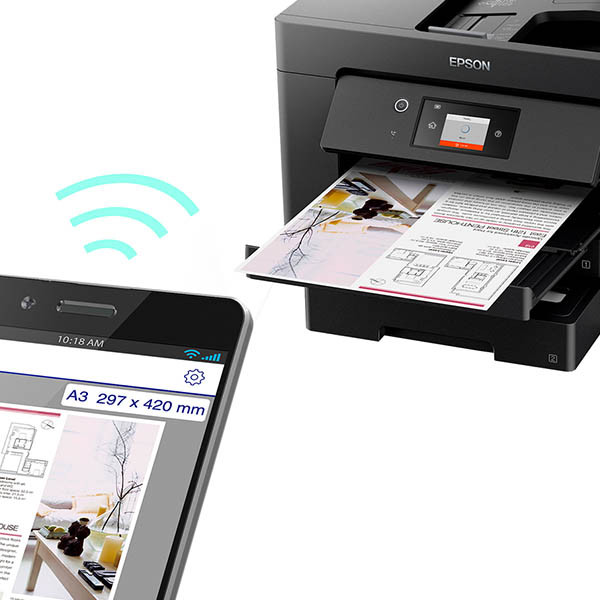 Εκτυπωτής Ιnkjet Epson WorkForce WF-7830DTWF A3 all-in-one με WiFi (4 σε 1) 831771 - 7