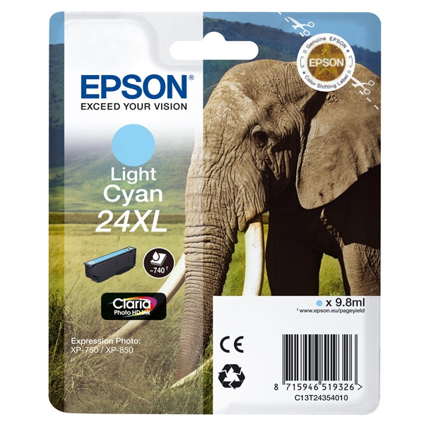 Epson Μελάνι  Epson 24XL (T2435) High Capacity Light Cyan C13T24354010 C13T24354012 026598 - 1