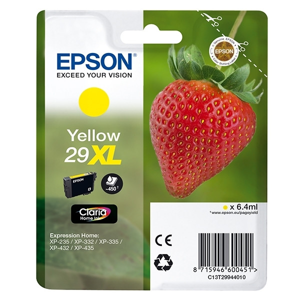 Epson Μελάνι Epson 29XL (T2994) High Capacity Yellow C13T29944010 C13T29944012 C13T29944022 026842 - 1