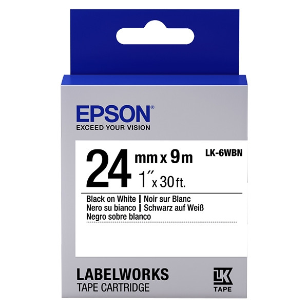Epson Ταινία Epson LK-6WBN 9m x 24 mm Black on White C53S656006 083268 - 1
