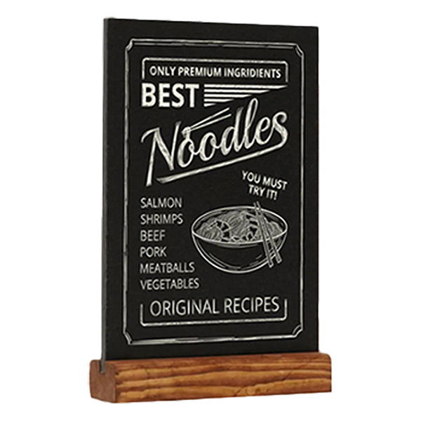 Μαυροπίνακας Τραπεζιού A5 σε όρθια θέση, φυσικό φινίρισμα 226936 - 2