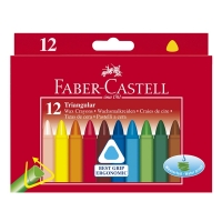 Τριγωνικές κηρομπογιές Faber-Castell Χρωματιστές (12 τεμάχια) 220065