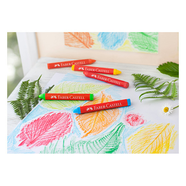 Τριγωνικές κηρομπογιές Faber-Castell Χρωματιστές (12 τεμάχια) 220065 - 2
