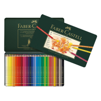 Χρωματιστά μολύβια Faber-Castell Polychromos σε μεταλλική θήκη (36 τεμάχια) 220194