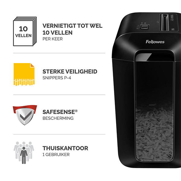 Καταστροφέας χαρτιού Fellowes Powershred LX65 (μαύρος) 213365 - 2