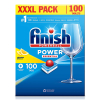 Ταμπλέτες πλυντηρίου πιάτων Finish Power All-in-1 Essential Lemon (100 πλύσεις)