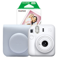 Fujifilm instax mini 12 λευκό σετ με λευκή θήκη και 20 φύλλα χαρτιού 150885