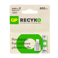 Επαναφορτιζόμενη μπαταρία Ni-Mh GP 650 ReCyko AAA / HR03 (2 τεμ.) AGP00118