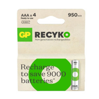Επαναφορτιζόμενη μπαταρία Ni-Mh GP 950 ReCyko AAA / HR03 (4 τεμ.) AGP00115