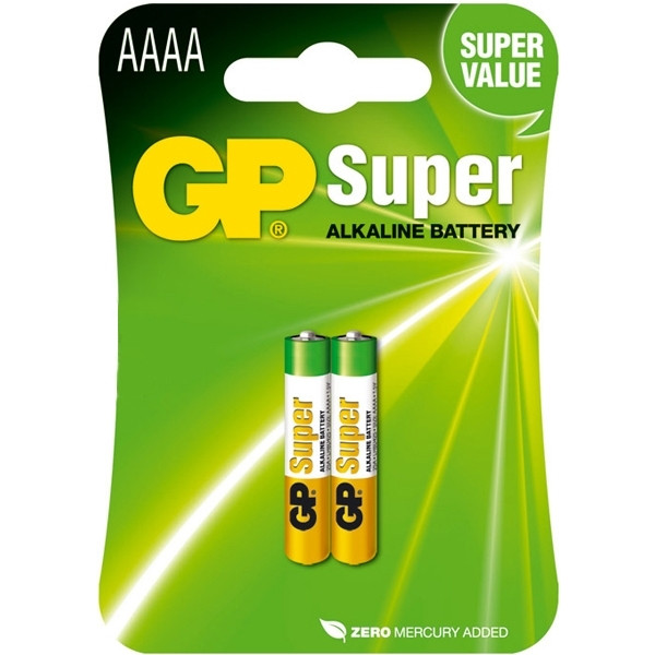 GP Υπεραλκαλικές μπαταρίες AAAA LR80425, συσκευασία 2 τεμαχίων 215124 - 1