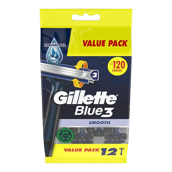 Gillette Blue 3 Smooth ξυράφια μιας χρήσης (12 τεμάχια) SGI00215 - 1